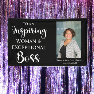 Business Woman & Exceptional Boss Custom Banner