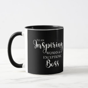 Business Woman & Exceptional Boss Custom Mug