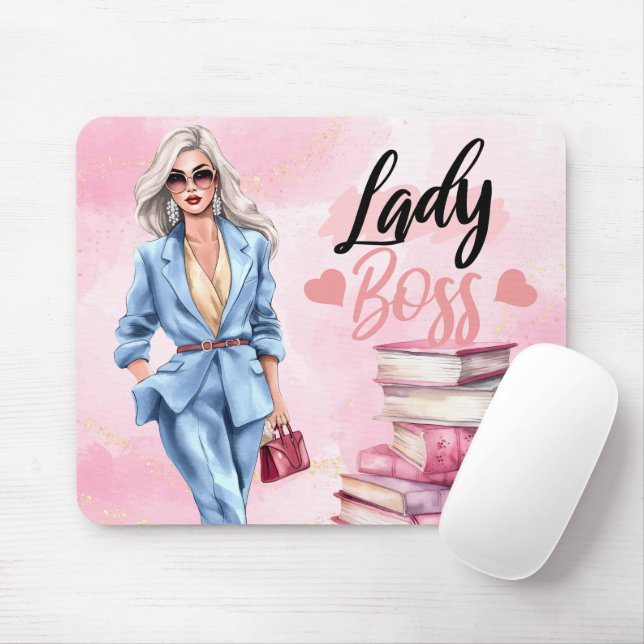 Business woman female empowerment  mouse pad (With Mouse)
