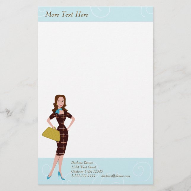 Business Woman Stationery (Front)