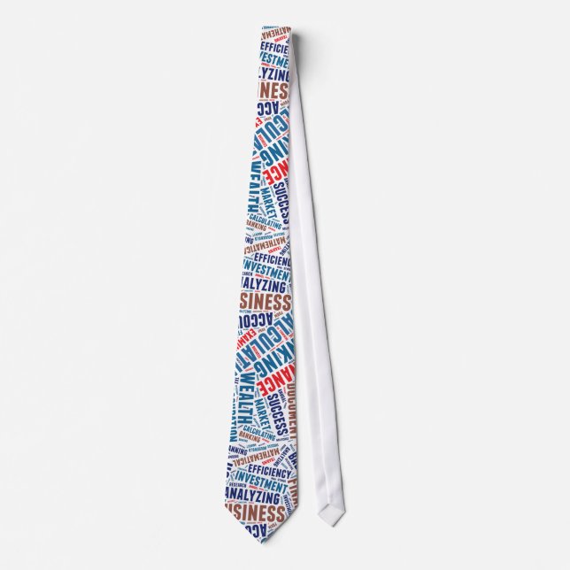 Business words tie (Front)