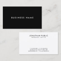 Businesscards Modern Elegant Professional Simple