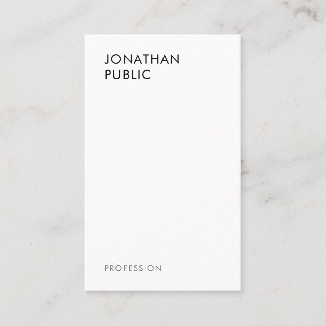 Businesscards Trendy Modern Elegant Professional Business Card (Front)