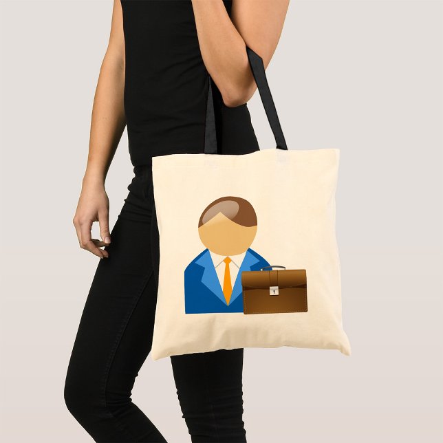 Businessman And Briefcase Tote Bag (Creator Uploaded)