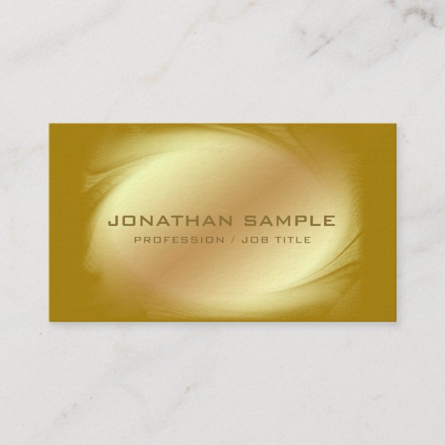 Businessman Ceo Employer Elite Luxury Professional Business Card (Front)