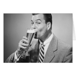 Businessman Drinking Beer