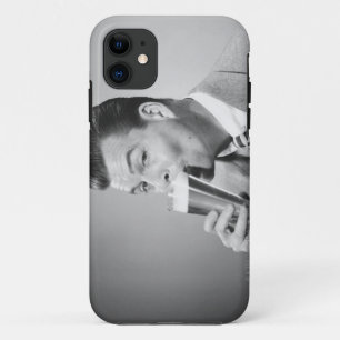 Businessman Drinking Beer iPhone 11 Case