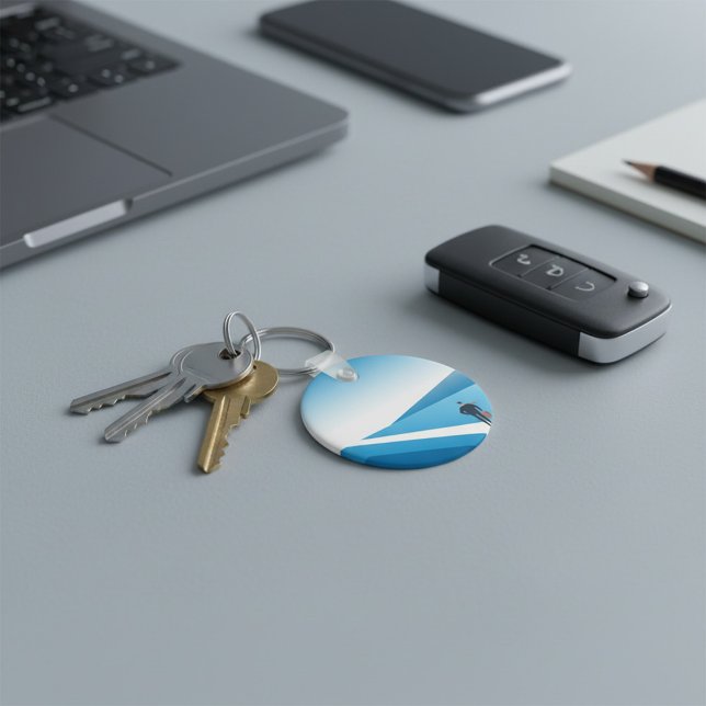 Businessman Looking Towards Future Path Key Ring (Creator Uploaded)