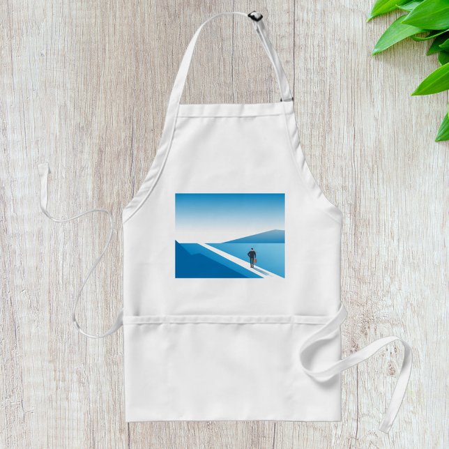 Businessman Looking Towards Future Path Standard Apron (Creator Uploaded)