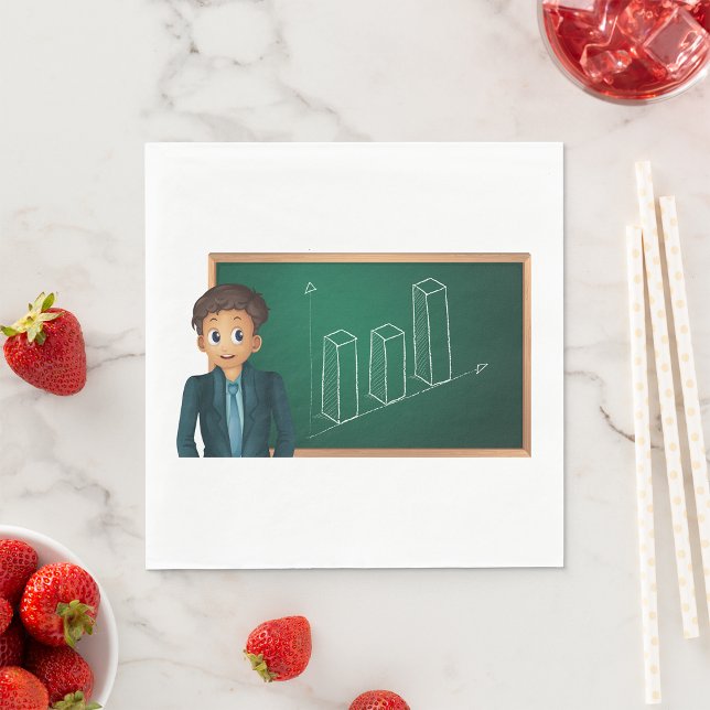 Businessman Presenting Paper Napkins (Creator Uploaded)