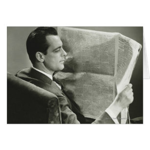 Businessman Reading the Newspaper
