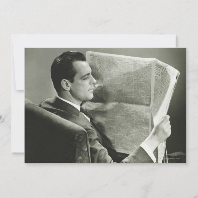 Businessman Reading the Newspaper (Front)