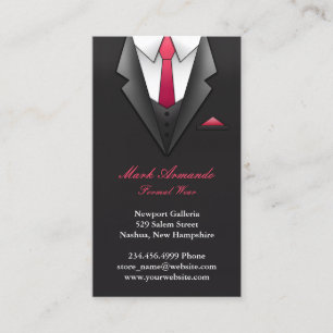 Businessman Suit Business Card