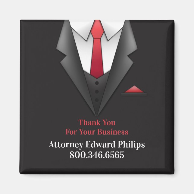 Businessman Suit Magnet (Front)