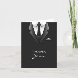 Businessman Suit Thank You Greeting Card