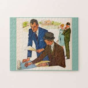 businessmen doing business jigsaw puzzle