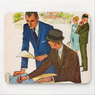 businessmen doing business mouse pad