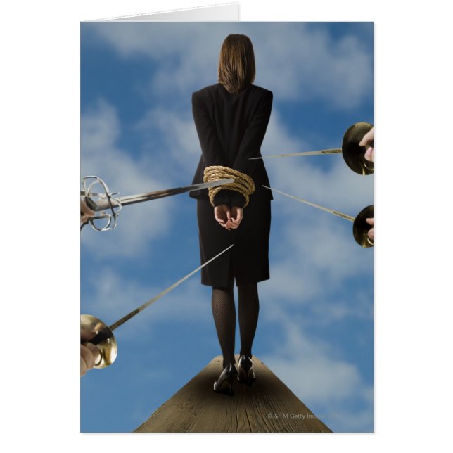 businessperson walking the plank (Front)