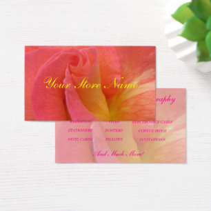 Businesss Card--"Mardi Gras" Rose