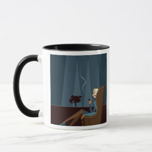 Businesswoman Smoking Cigar Mug