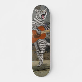 Busker the Guitar Cat  Skateboard