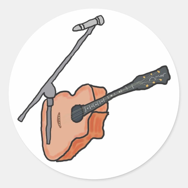 Busking Classic Round Sticker (Front)