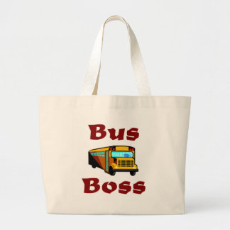 Buss Boss.  School Bus Driver Bag. Large Tote Bag