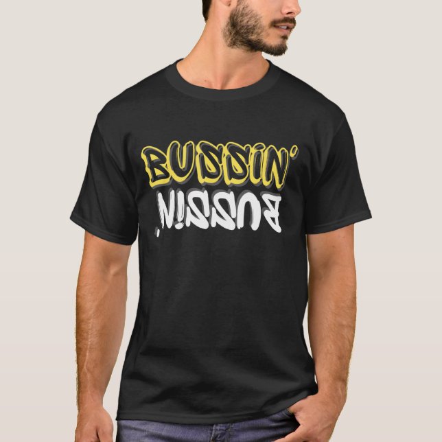Bussin'  Meme Bussin Trending Slang Word T-Shirt (Front)