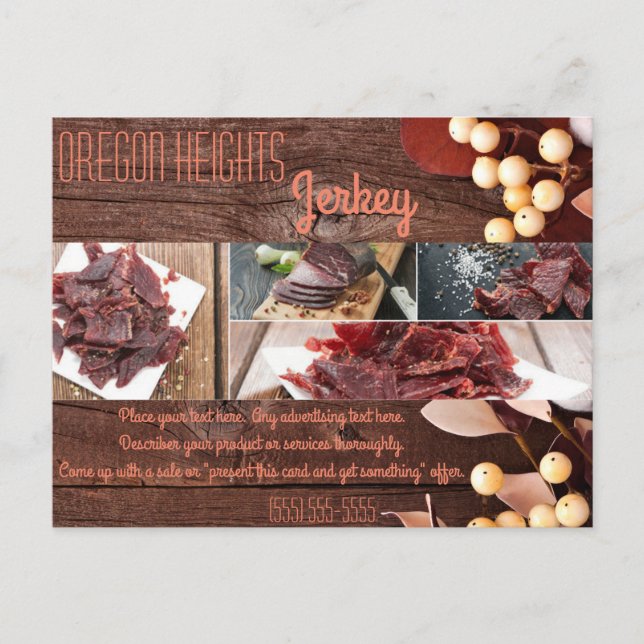 Bussiness Advertising Card Cotton Branch on Dark W (Front)