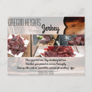 Bussiness Advertising Card Cowboy Boots Barn Wood