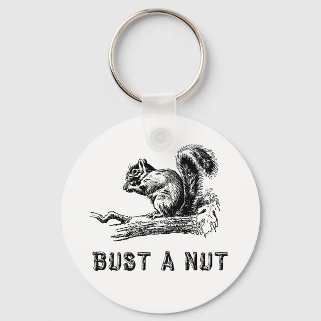 Bust a nut key ring (Front)