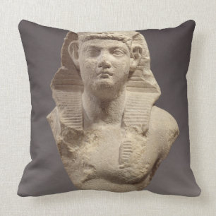 Bust of a Roman Emperor as a pharaoh (marble) Cushion