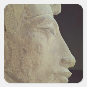 Bust of Amenophis IV from Temple of Amun, Square Sticker