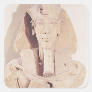Bust of Amenophis IV from the Temple of Amun Square Sticker