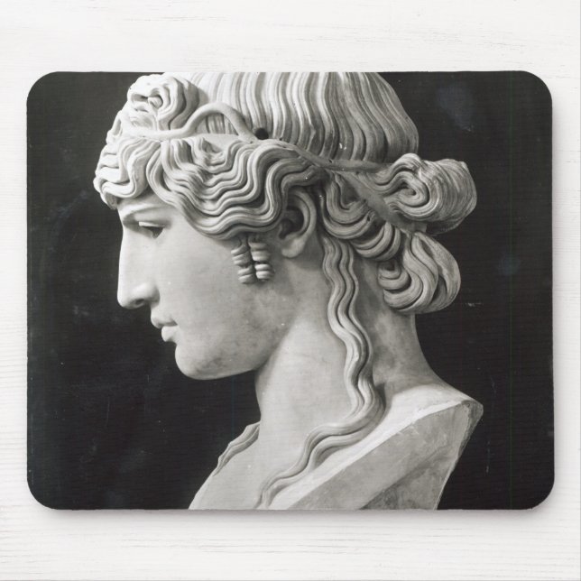 Bust of Antinous  called 'Antinous Mondragone' Mouse Pad (Front)
