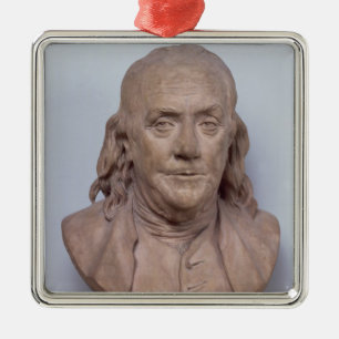 Bust of Benjamin Franklin  1778 Metal Tree Decoration
