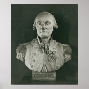 Bust of Charles de Coulomb Poster