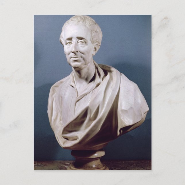 Bust of Charles de Secondat  Baron de Postcard (Front)