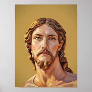 BUST OF CHRIST THE SAVIOR by MICHELANGELO 2026__ Poster