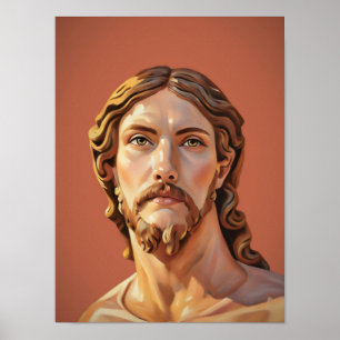 BUST OF CHRIST THE SAVIOR by MICHELANGELO 2026__ Poster