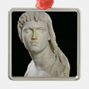 Bust of Cleopatra II or her daughter Metal Ornament
