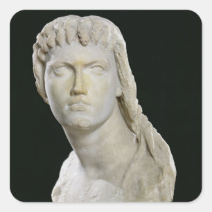 Bust of Cleopatra II or her daughter Square Sticker