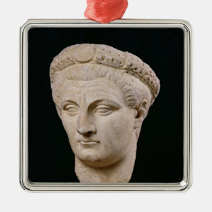 Bust of Emperor Claudius from Thasos Metal Ornament