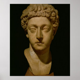 Bust of Emperor Commodus Poster