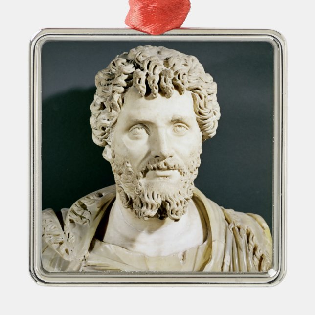 Bust of Emperor Septimus Severus Metal Tree Decoration (Front)