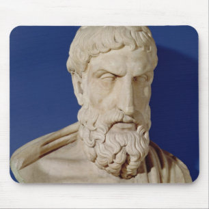 Bust of Epicurus Mouse Pad