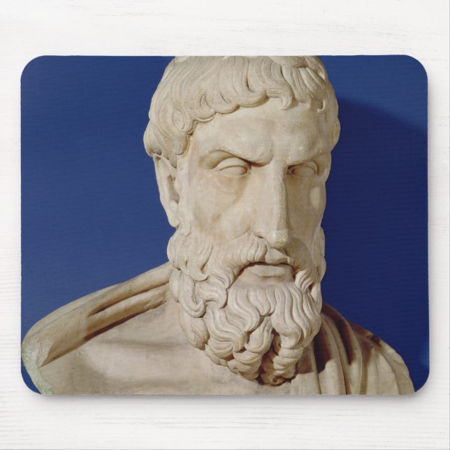 Bust of Epicurus Mouse Pad (Front)