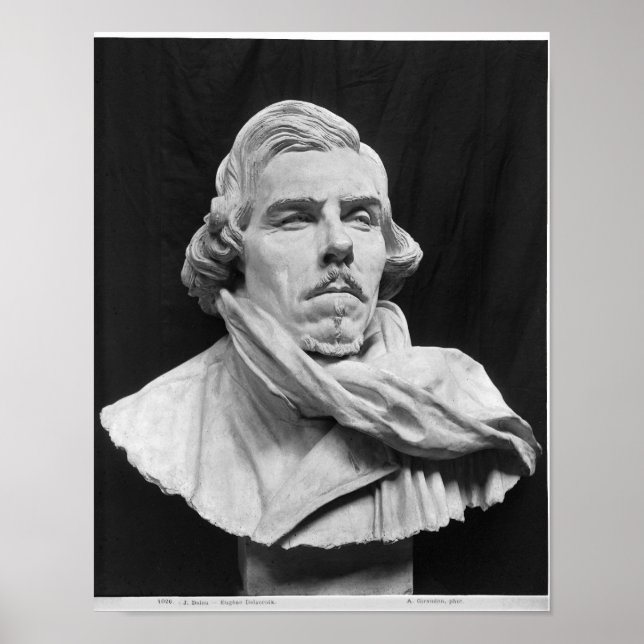 Bust of Eugene Delacroix Poster (Front)