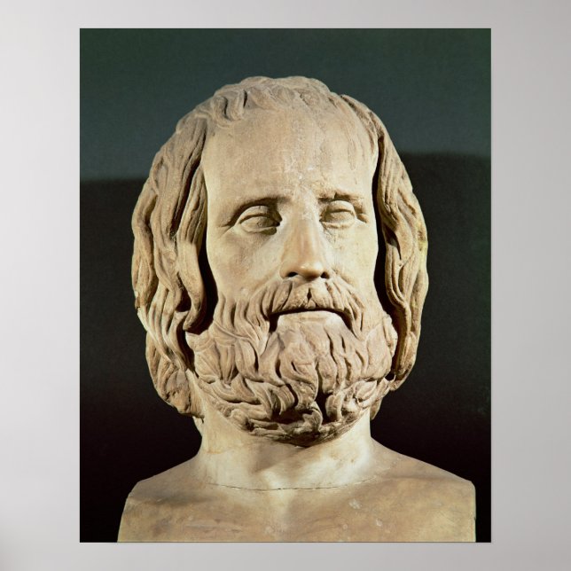 Bust of Euripides Poster (Front)