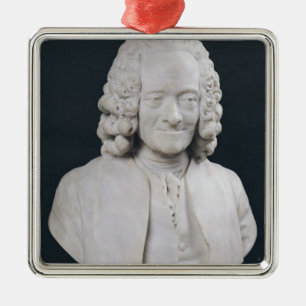 Bust of Francois Marie Arouet de Voltaire  1778 Metal Ornament